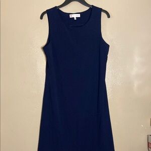Jude Connally Blue Sleeveless Sheath Dress